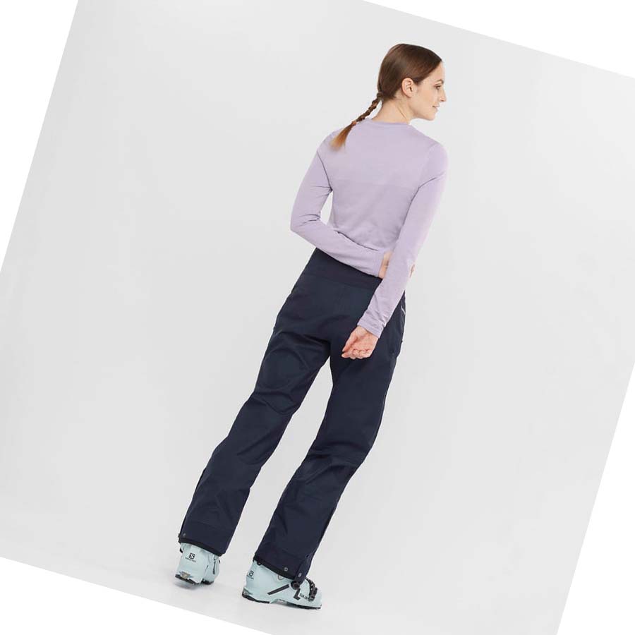 Pantalones De Esquí Salomon OUTPEAK GORE-TEX 3L Mujer Azules | MX 2333AHK